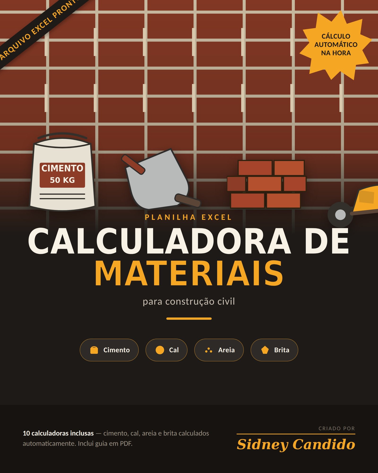 Calculadora de Materiais Básicos para Construção