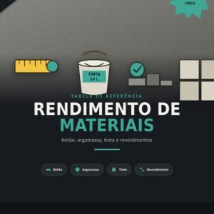 Planilha Profissional de Cálculo de Materiais para Construção Civil | Excel Automatizado