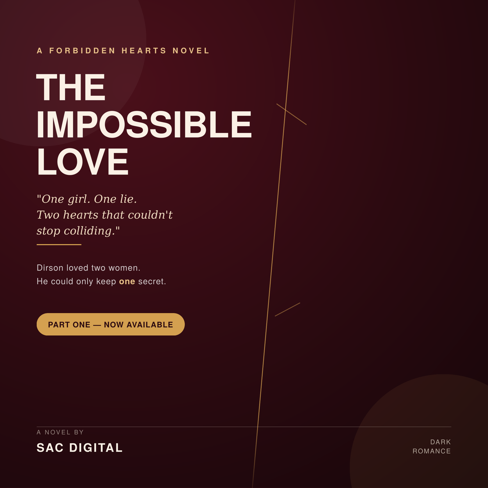 THE IMPOSSIBLE LOVE: One girl. One lie. Two hearts that couldn't stop colliding